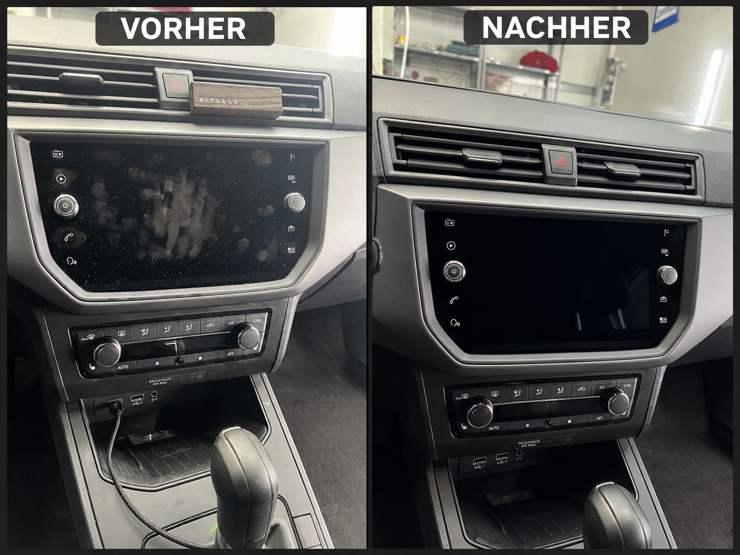 Vorher Nachher – Cockpit & Display